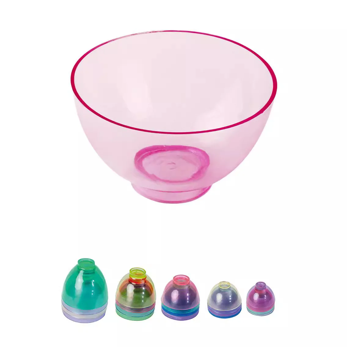 5pcs Lab Transparent Mixing Bowl for Mixing Plaster, Rubber Bowl, Disposable Care Tool, Mixing Bowl, Plaster Plastic Bowls s