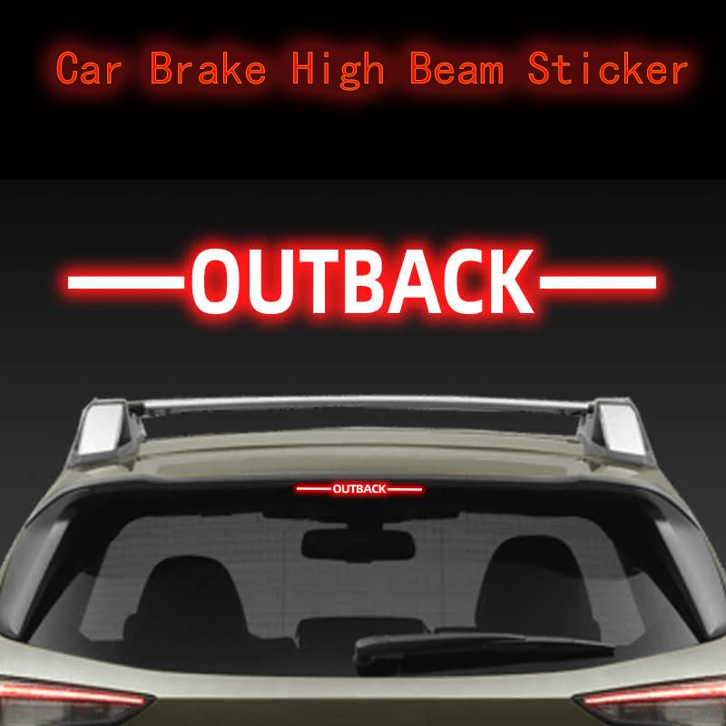 

Подходит для 24 suBaru Outback, наклейка с высоким стоп-сигналом, наклейка на заднее заднее заднее фонарь, автомобильная пленка, принадлежности для наружного украшения