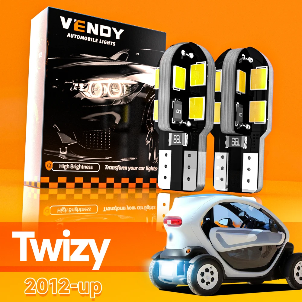 2pcs For Renault Twizy 2012-2023 LED License Plate Light 2013 2014 2015 2016 2017 2018 2019 2020 2021 2022 Canbus Accessories
