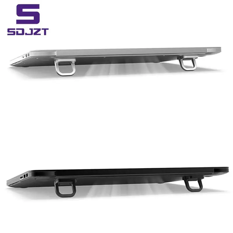 Supporto per Laptop da 2 pezzi per supporto per tastiera per Computer Riser in lega di zinco Mini supporto per Laptop portatile per supporto per Notebook