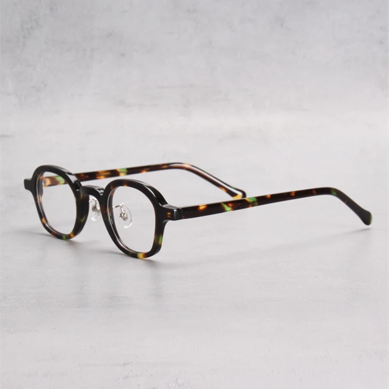

Handmade Retro Square Glasses Frame for Men Women Top Quality Vintage Acetate Eyeglasses Frames Trendy Full Rim Unisex Eyewear