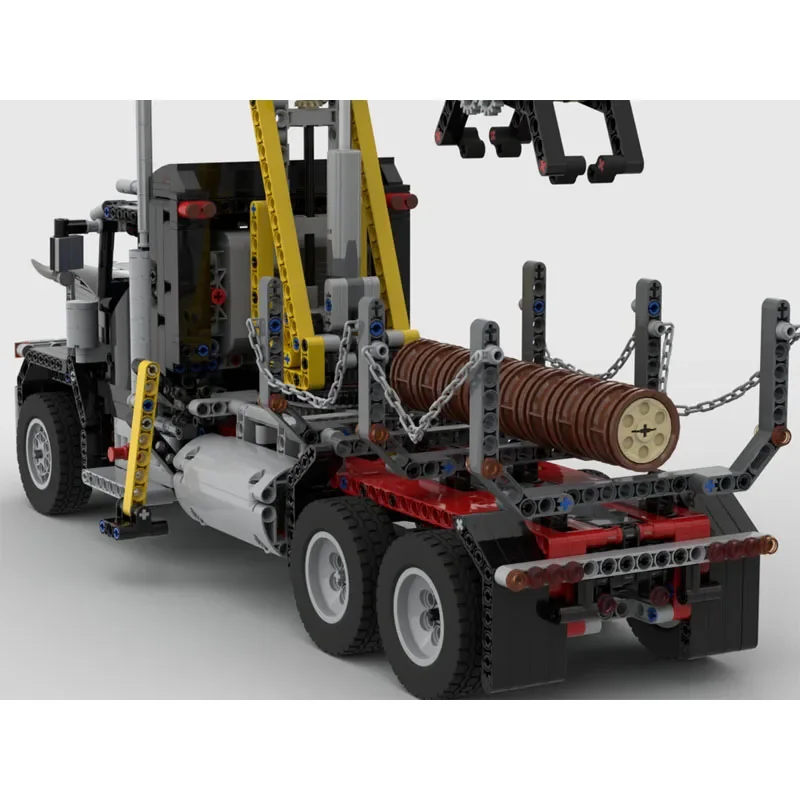 MOC-154900 Forest Transport Logging Log Truck Building Blocks Model 1935 Parts Kids Birthday Building Blocks Toy Gifts