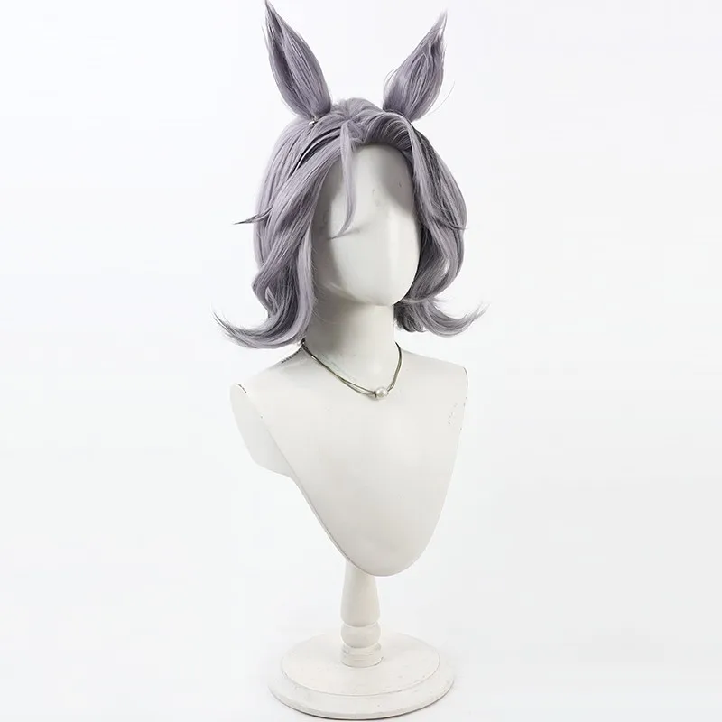 Mignon Arknights Harold Cosplay Wig Teased Hair Roots One-piece Highlight Detachable Ears