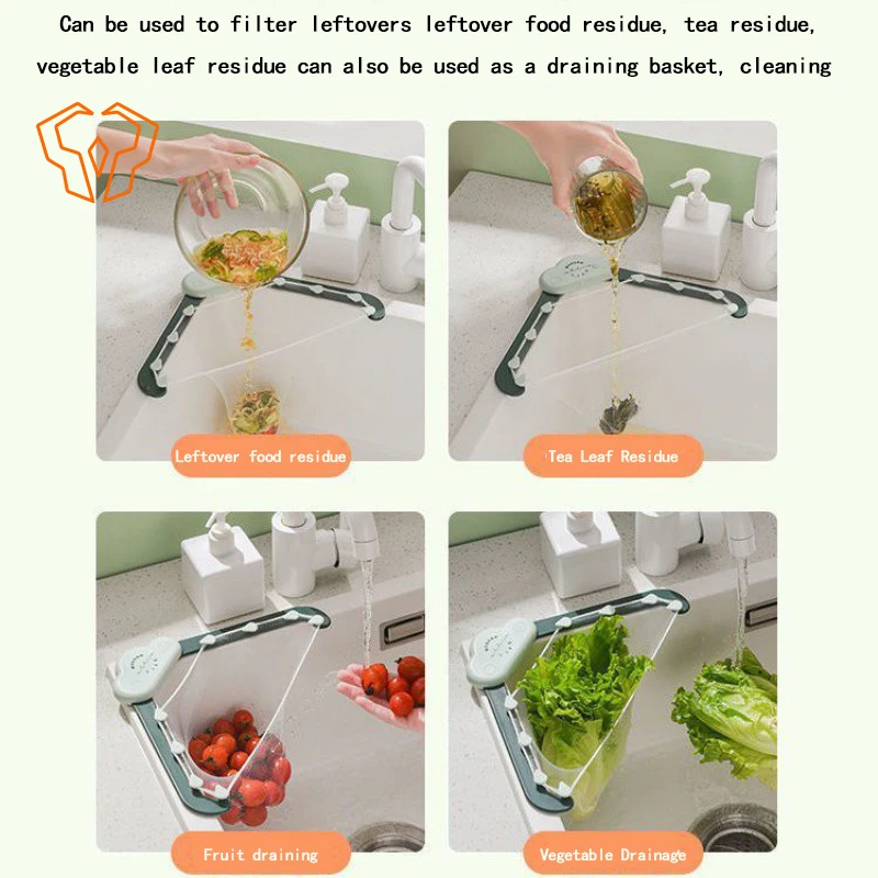 Sink Drain Rack Kitchen Garbage Filter Sink Disposable Filter Bag Leak Proof Food Cooking Bathroom Sink Cocina Accesorio