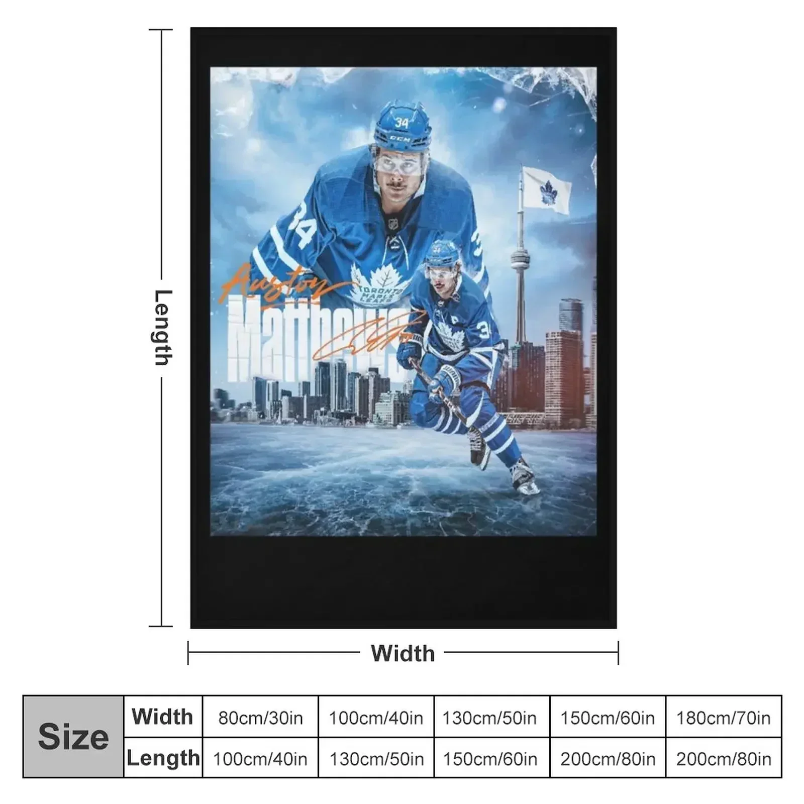 Auston Matthews Throw Blanket blankets and throws Furry halloween Decorative Sofa Decorative Beds Warm Blankets