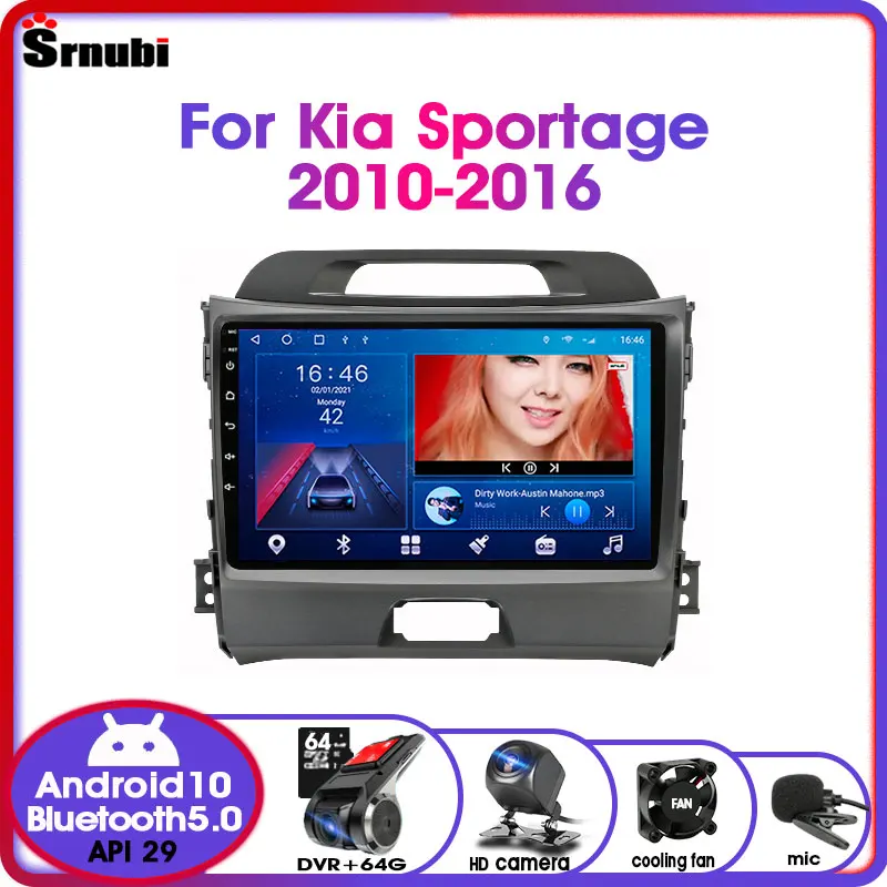 

Android 10 2 Din IPS для KIA Sportage 3 2010-2016 4G сетевое автомобильное радио мультимедиа RDS 48EQ видеоплеер GPS навигация Авто DVD Радио