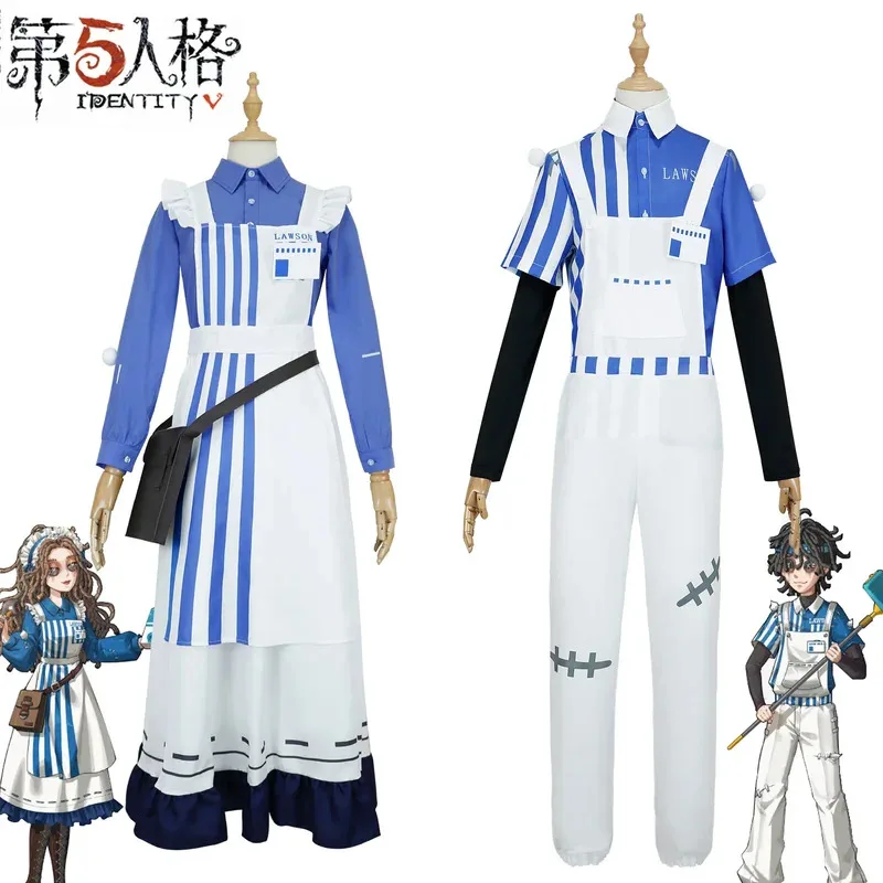 

XT8Game Anime Identity V Psychologist Ada Mesmer Cosplay Costume Dress Patient Emil Cosplay Costume Men's and Women's HalloXT6@!