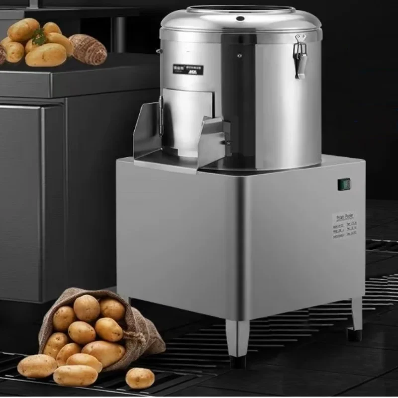 Máquina peladora de patatas eléctrica pequeña en oferta, peladora automática comercial de frutas y verduras para uso doméstico y agrícola en China