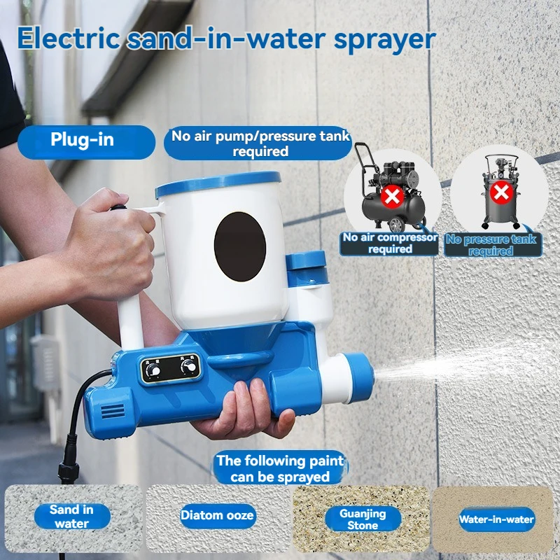 Special Spray Gun For Sand In Water Diatomaceous Earth Spraying Plug And Play Spraying Integrated Machine