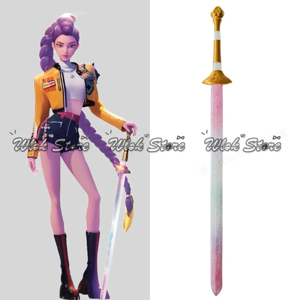 

Anime KPop Demon Hunters Rumi Cosplay Props 100CM Sword HUNTR/X Idol Women Halloween Party Carnival Role Play Accessories