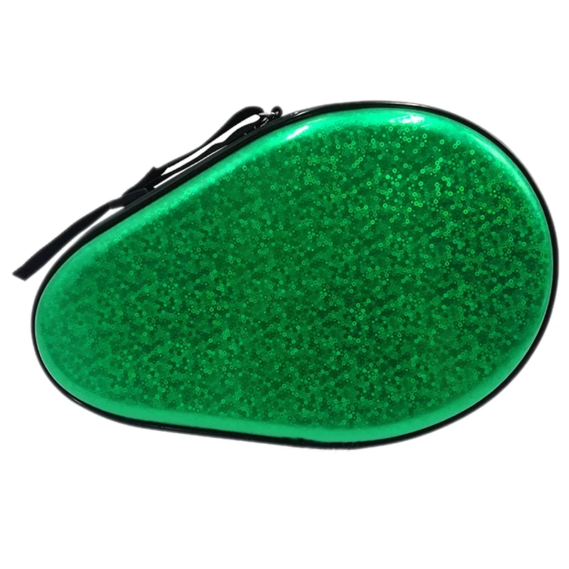 

Table Tennis Racket Case Gourd Shaped Ping Pong Racket Bag Grating Sequined Table Tennis Racket Bag EVA Bag