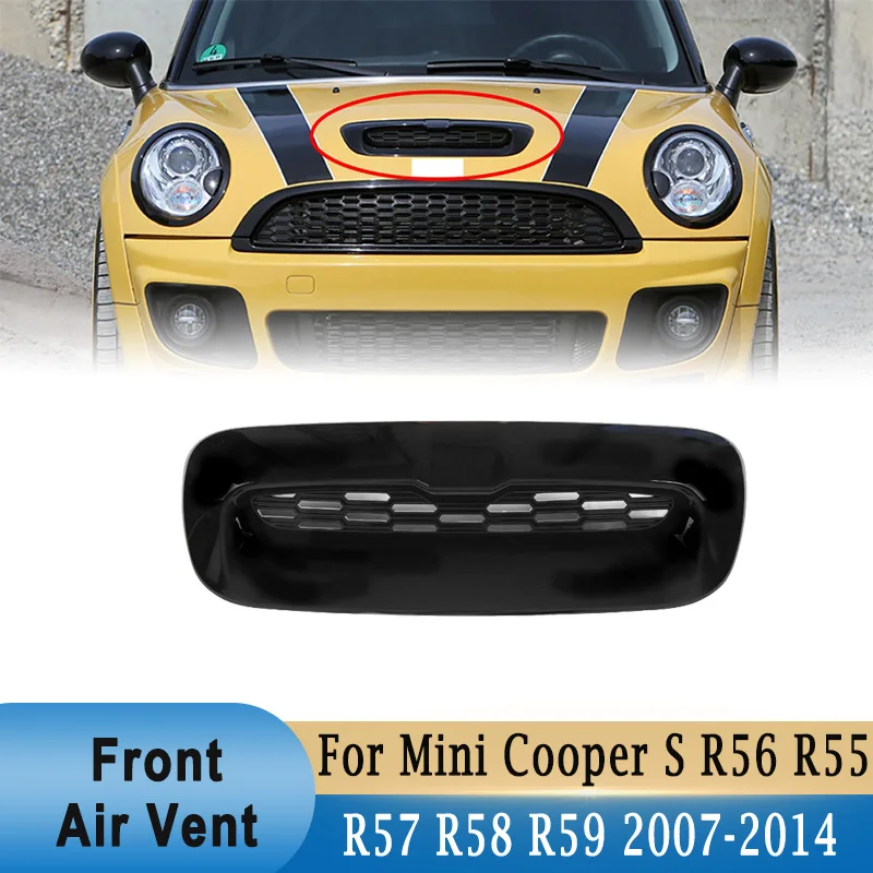 Front Air Vent Outlet Cover Mesh For Mini Cooper S R56 R55 R57 R58 R59 2007-2014 Upper Engine Hood Bonnet Scoop Intake Grille