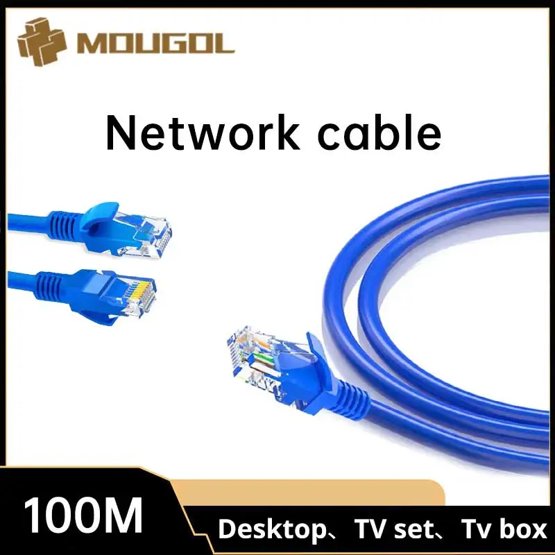 MOUGOL Full New 1M Network LAN Cable Cat 5e Channel UTP 4Pairs 24 AWG Patch Cable Cat5 Patch Cord Cable