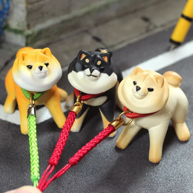 STASTO Capsule Toys Japan Gashapon Kawaii Reject Dog Walk Shiba Inu Figurine Anime Cute Action Figure Desktop Decor Gifts