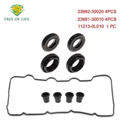 9PCS Valve Cover Oil Seal Kits For Toyota Hilux D4D 1KD-FTV 2KD-FTV 2.5L 3.0L Diesel 2368130010 2368230020 112130L010 1121330040