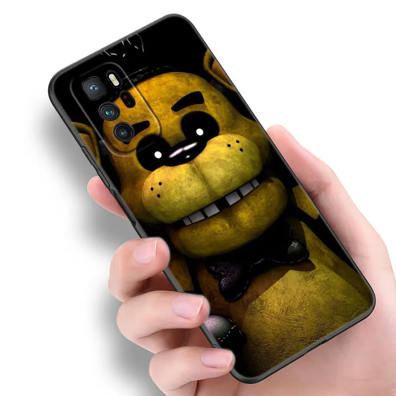 Five-Nights-At-Freddys Black Silicone Phone Case For Xiaomi Redmi Note 9 10 11 11S 11T 12 13 Pro 5G Plus 9S 10S 12S