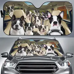 Boston Terrier Personalisierte Auto Sonnenschutz Camping Auto Zubehör Geschenk Decor Custom Car Geschenk Für Ihn Geschenk Für Papa Geschenk accessori