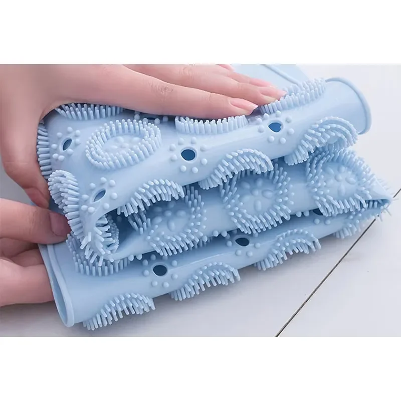 Washable Non Slip Shower Floor Bathroom Mat Bathtub Transparent PVC Bath Mat with Suction Cup