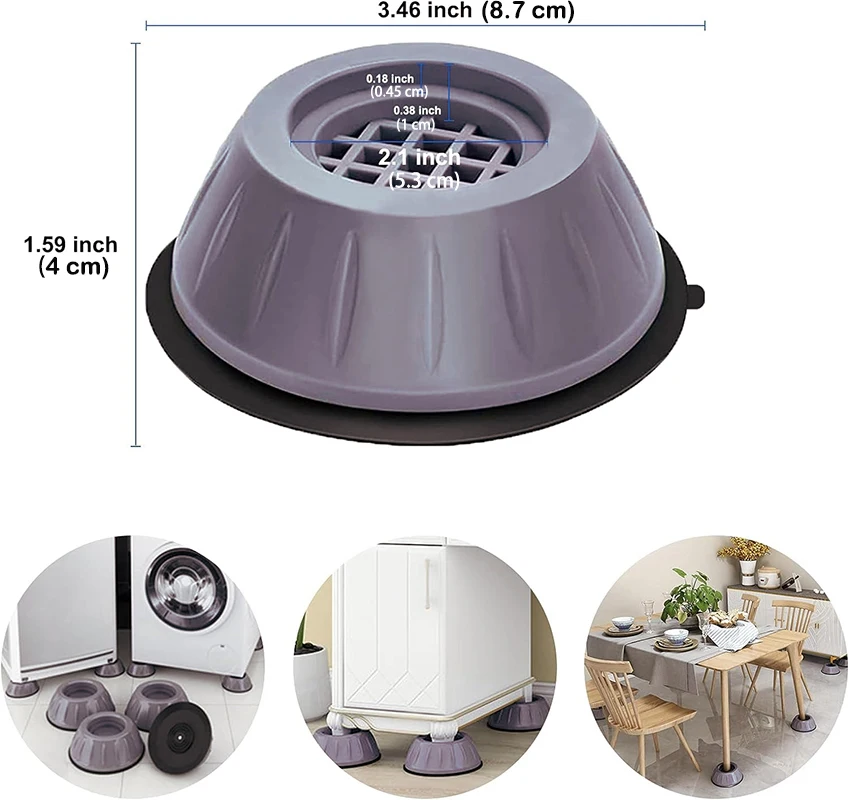 洗濯機用防振パッド,ドライヤーショック,ノイズキャンセル,可動式,4個