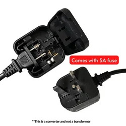 UK Travel Adapter with Fuse / US/EU/AU to UK Plug Adapter / Travel Adapter / China To Malaysia Plug Adapter with fuse