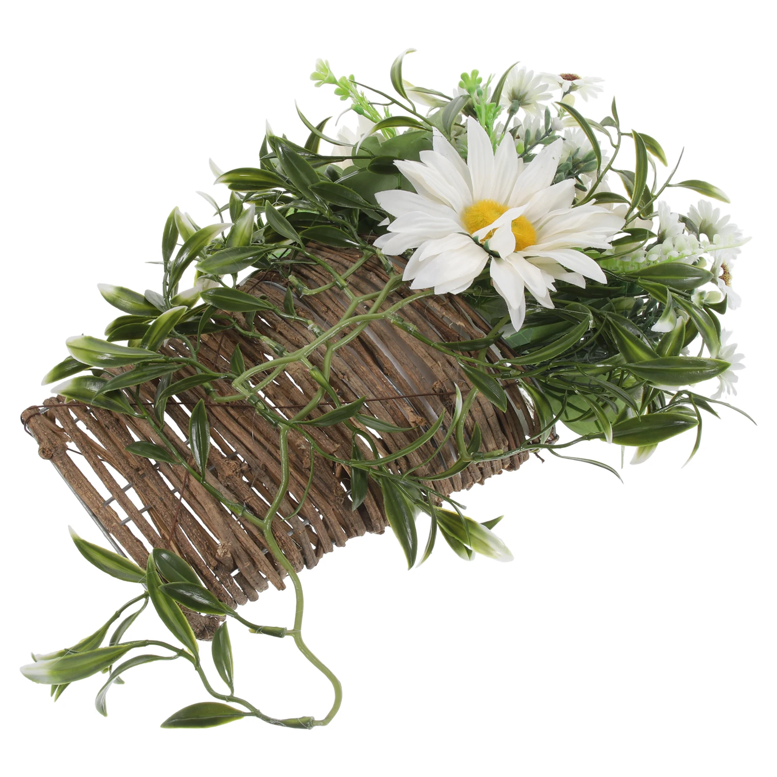 

Fake Home Decoration Lifelike Wall Artificial Flowers Hanging Artificial Hanging Basket With Flowers Basket