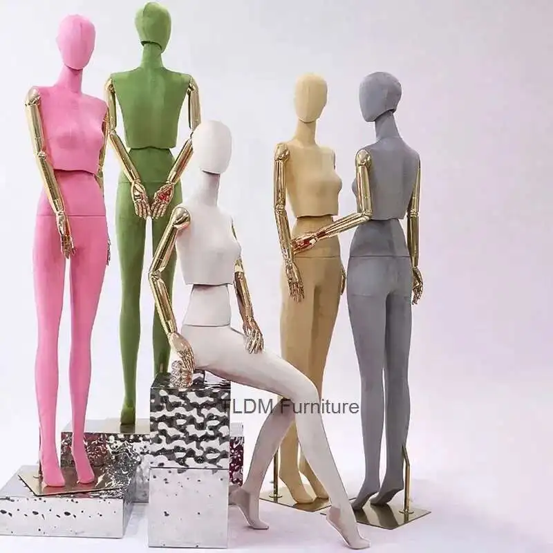 

Mannequin Props Female Color Full Body Dummy Clothing Store Women's Wedding Dress Underwear Human Body Window Display Stand