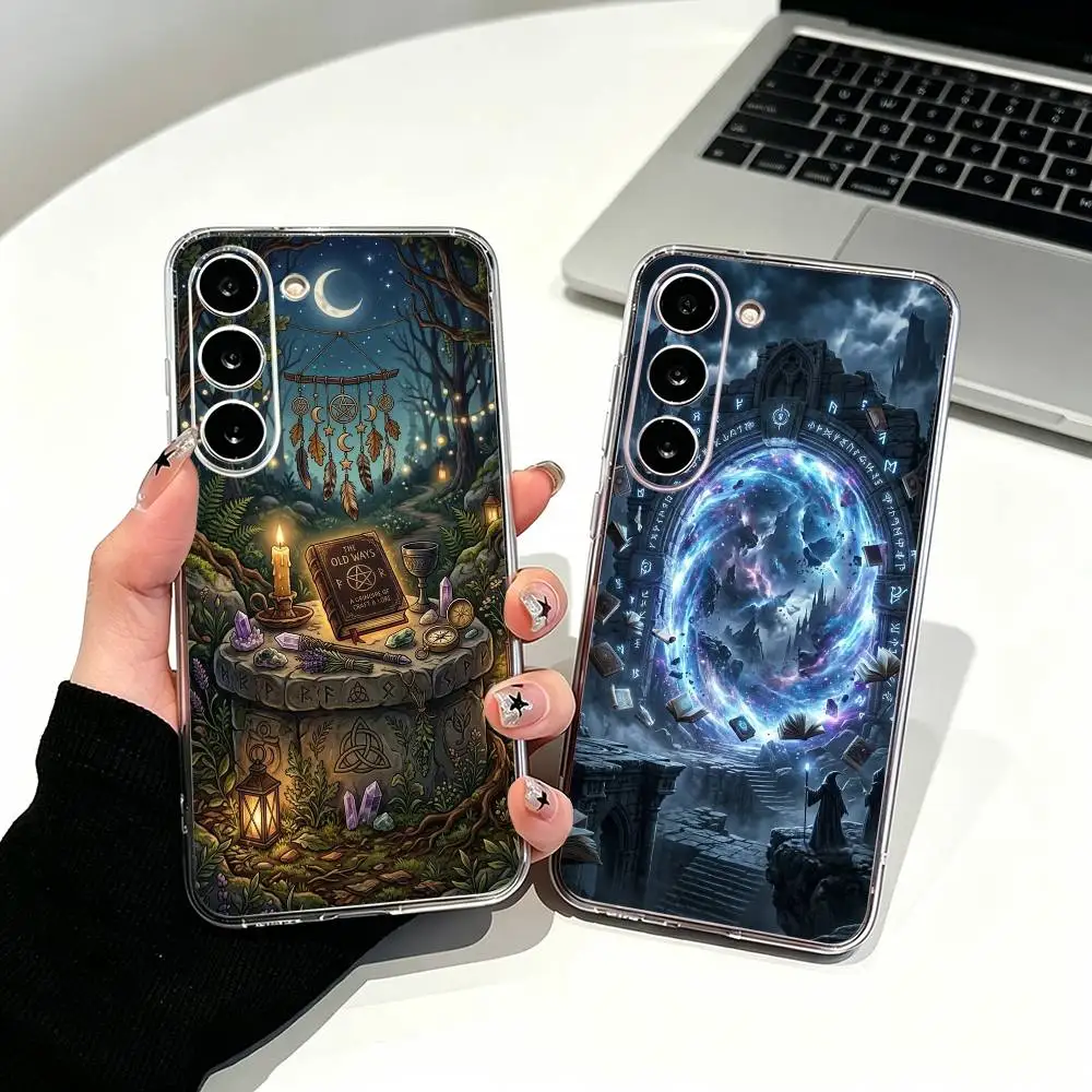 Porta Fantasy Gateway Clear Phone Case for Samsung Galaxy A71, A70, A52, A51, A40, A30