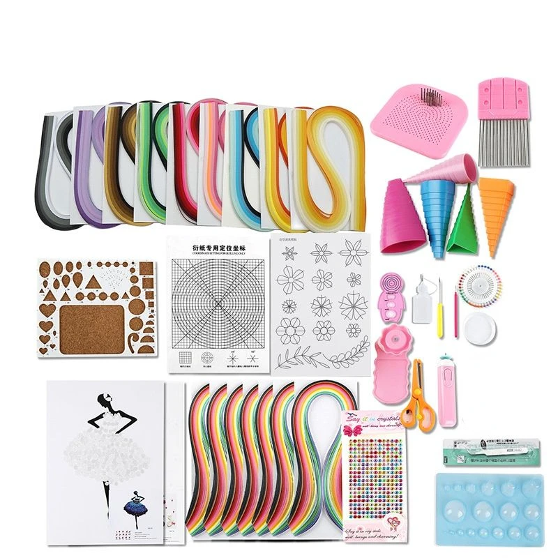 Paper Quilling Set Quilling Paper Handmade Material Package DIY Starter Professional Complete Kit Quivering Paper Strip Tool Set