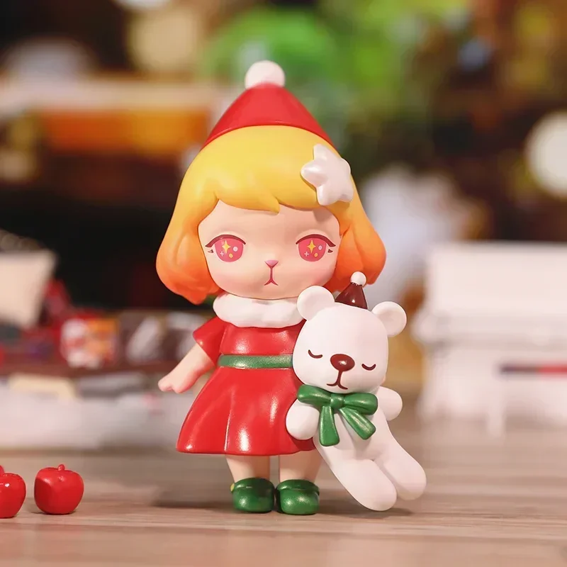 POP MART Bunny Christmas Series Action Figure Blind Box Cartoon Model Mystery Collection Gift for Girls Surprise Toy