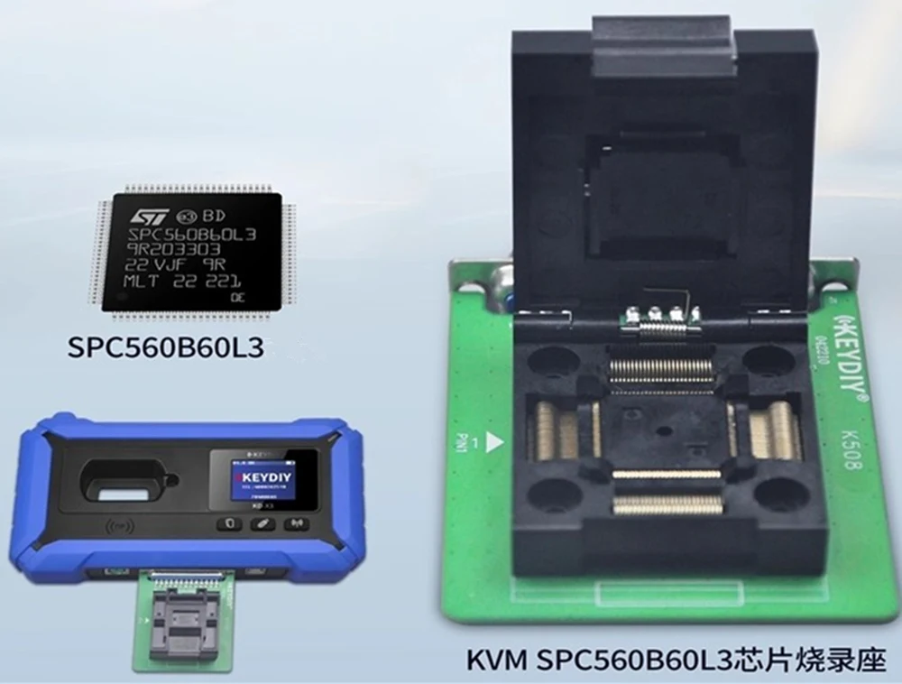 

SPC560B60L3 MCU Chip Programming Adapter for Land Rover Jaguar JLR KVM Drogramming Adapter for Autel KD KEYDIY VVDI K518