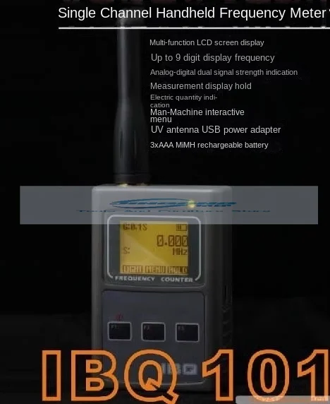 Upgraded bidirectional RF counter, IBQ102, wide testing range, 10MHz-2600MHz, sensitive portable frequency measuring instrument