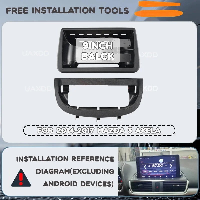 Center Fascia Cable Harness For 2014-2017 Mazda 3 Axela 9INCH Car DVD MP5 Radio Android Frame Video Player Dashboard Multimedia