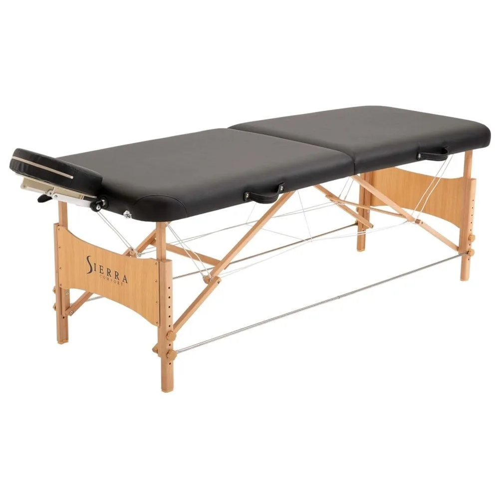 Sierra Comfort All-Inclusive Draagbare Massagetafel (Zwart), SC-901, 27.95 "D X 72.05" Wx 33.07 "H