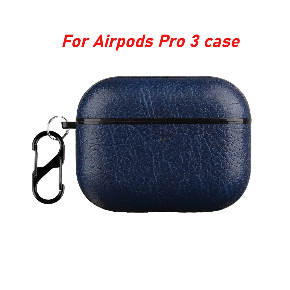 

Luxury Business Leather Cover for AirPods 4 Pro 2 Case for AirPods Pro2 Pro 2nd Funda for AirPod 3 Pro 2025 Case Headphone Coque