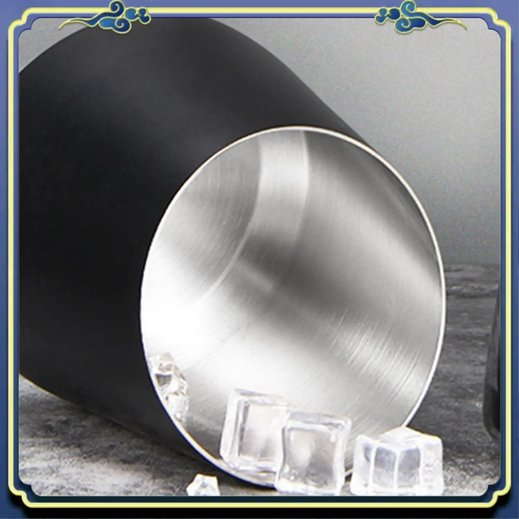 

A56P-2X Ведро для льда из нержавеющей стали Ведро для шампанского Бар KTV Ведро для льда Бытовое ведро для пива Декоративные украшения, черный