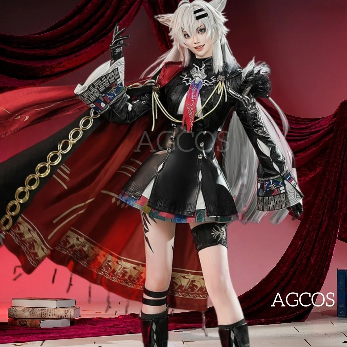 

AGCOS Arknights Lappland the Decadenza Cosplay Costume Woman Halloween Outfits Dress Game Clothes Costumes Cosplay