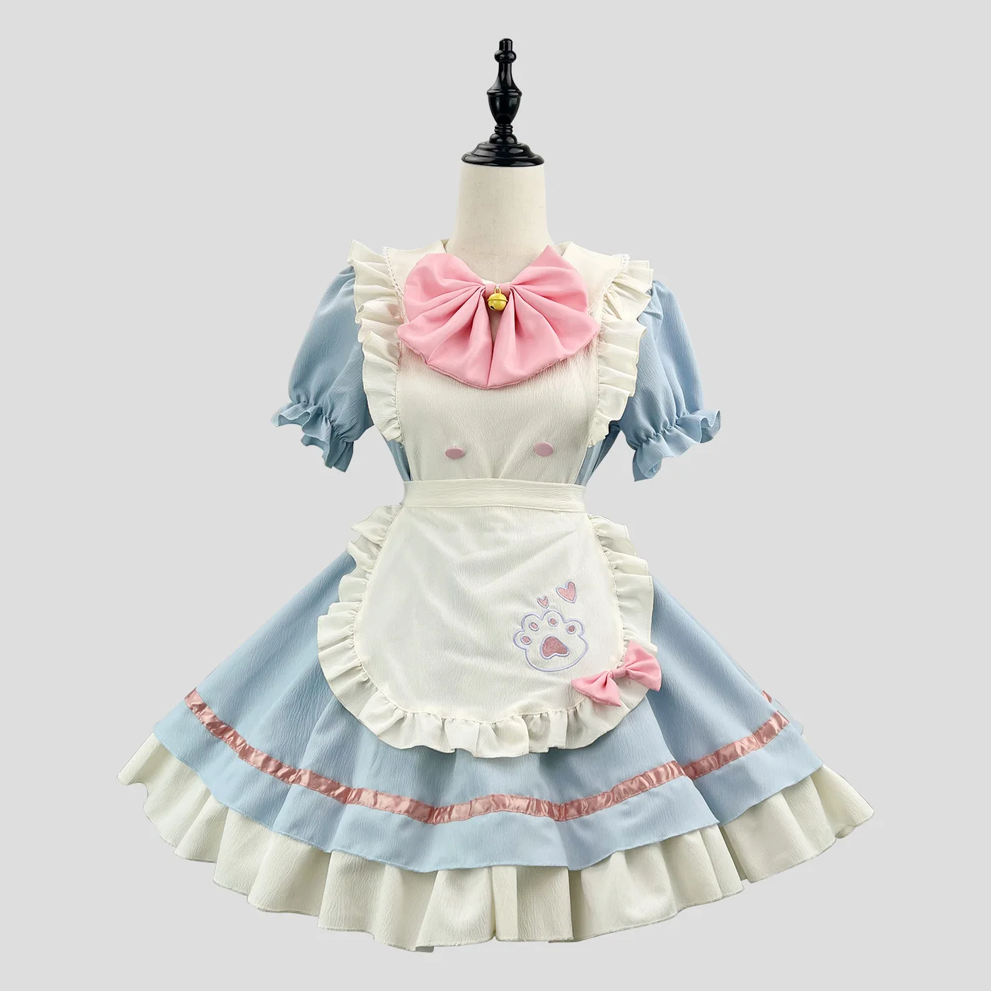 pastel pink maid dress Pink cafe maid dress Cutiekill