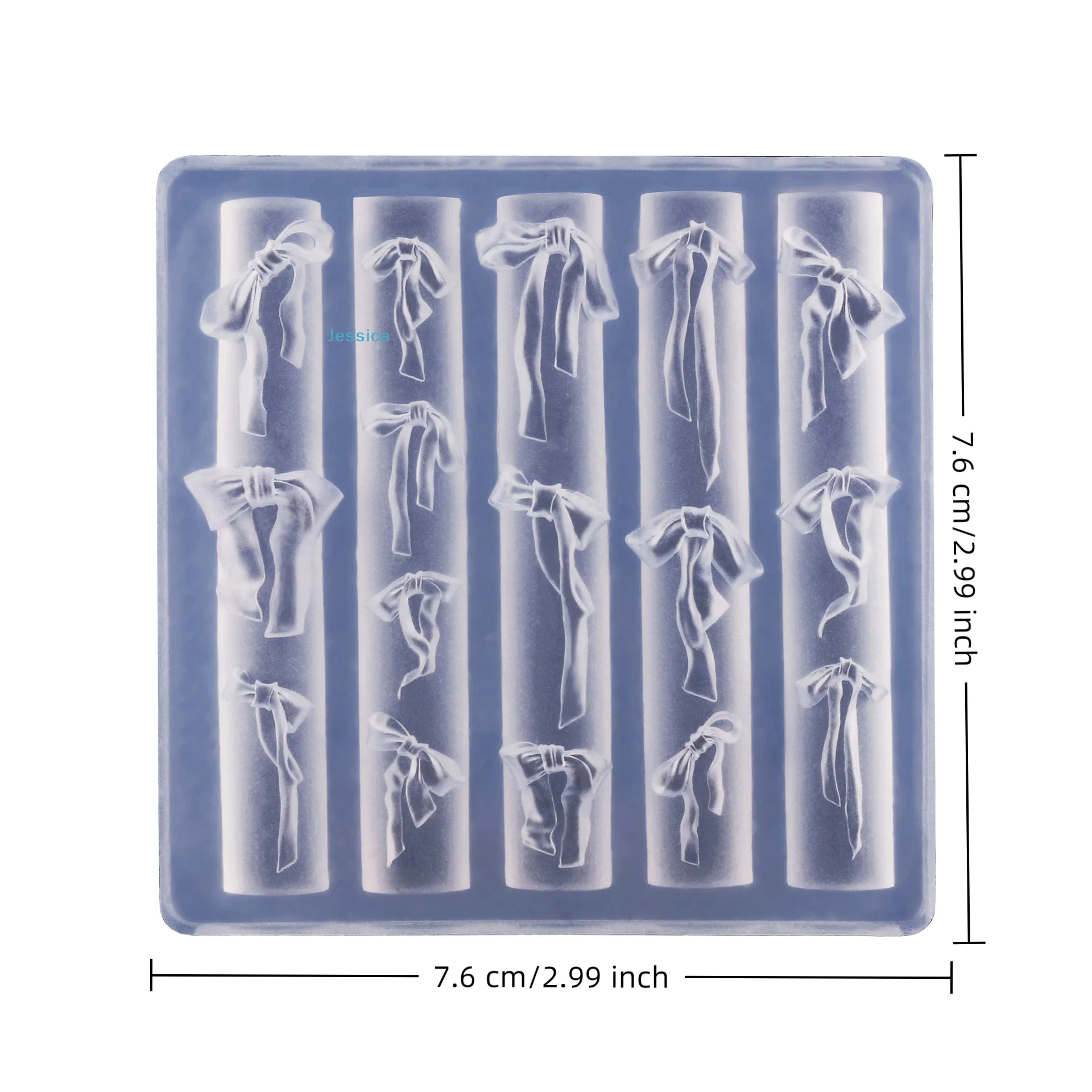 ♥ Moules en Silicone pour Nail Art papillon et nœud, moules de décoration d'ongles 3D transparents et flexibles pour la conception de manucure à faire soi-même