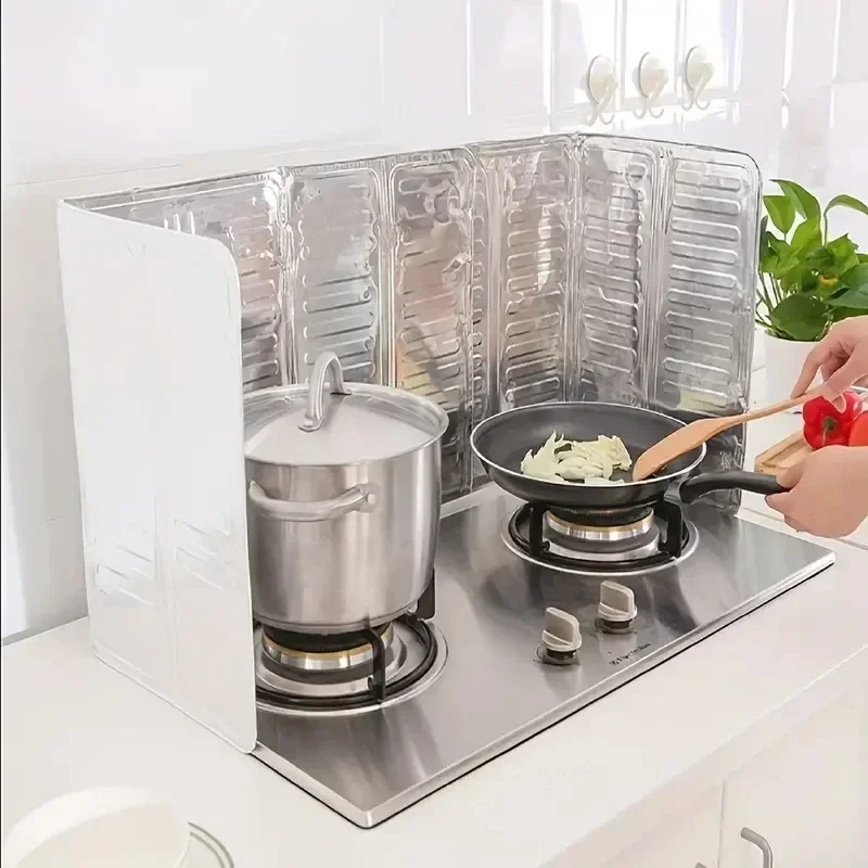 Aluminium Faltbare Küche Gasherd Prallplatte Tragbare Bratpfanne Öl Spritzschutz Bildschirm Haushalt Küche Zubehör