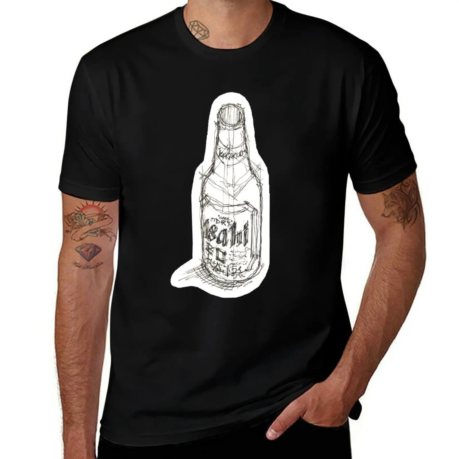 

Asahi Sketch Bottle T-Shirt t shirts for man pack white t shirts for man pack cotton man t shirts cotton T-Shirt
