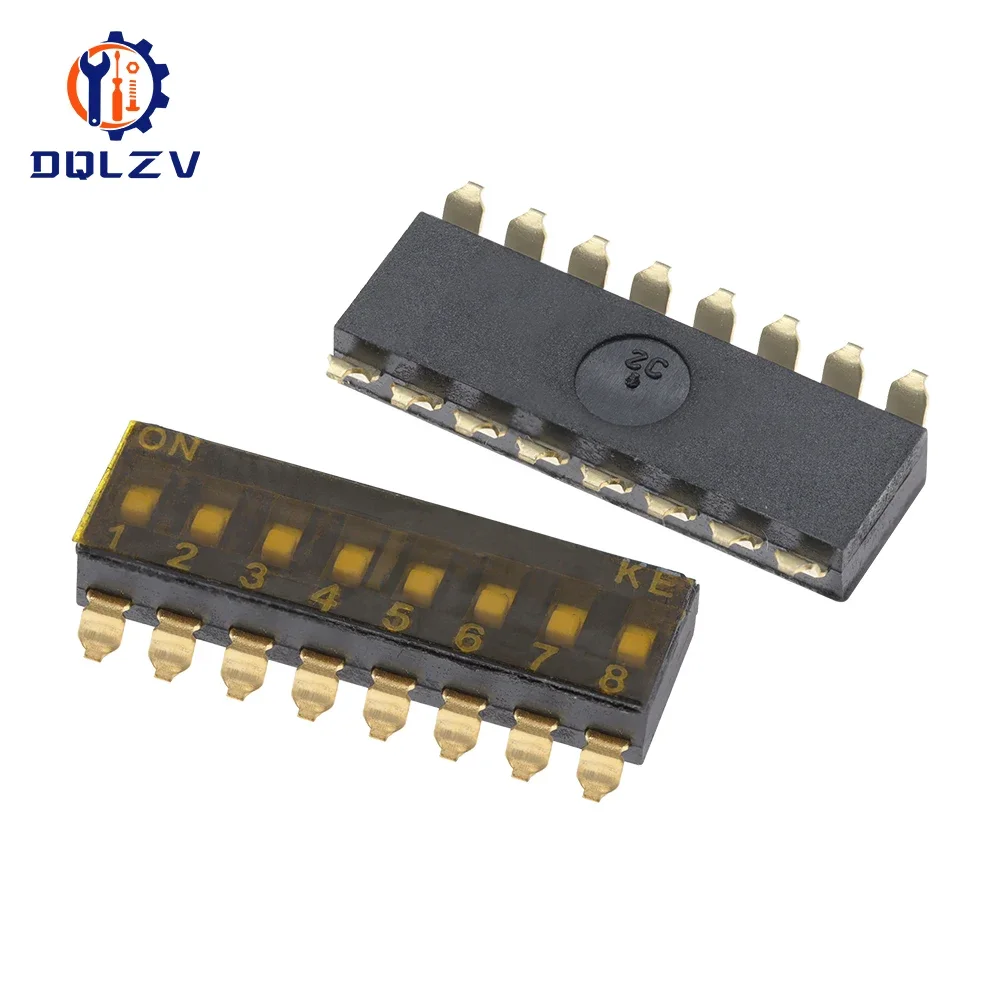 SMD Switch Toggle Switches 2.54mm 1P/2P/3P/4P/5P/6P/8P/10P black 2.54MM SMD Switch Gold Plated Pin