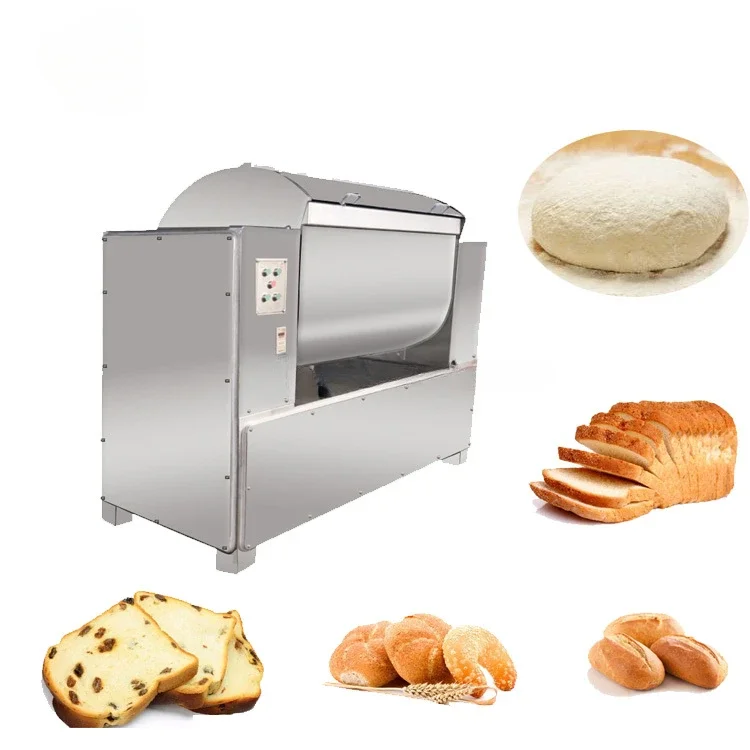 Industrial Commercial Mozzarella Cheese Bread Kneading 25Kg 50Kg Flour Mixing Pizza Cookie Biscuit Dough Mixer Machine