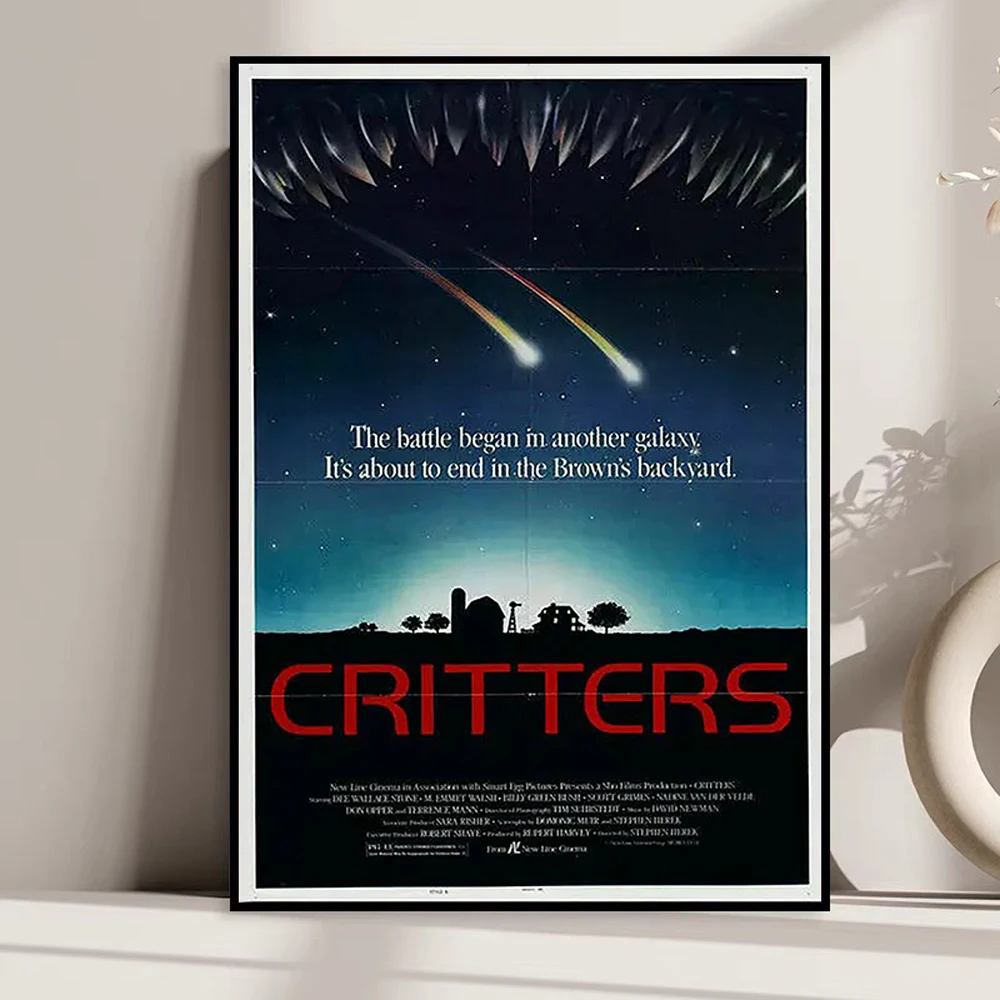 L0024 CRITTERS Movie RARE Horror Silk Fabric Poster Art Decor Indoor Painting Gift