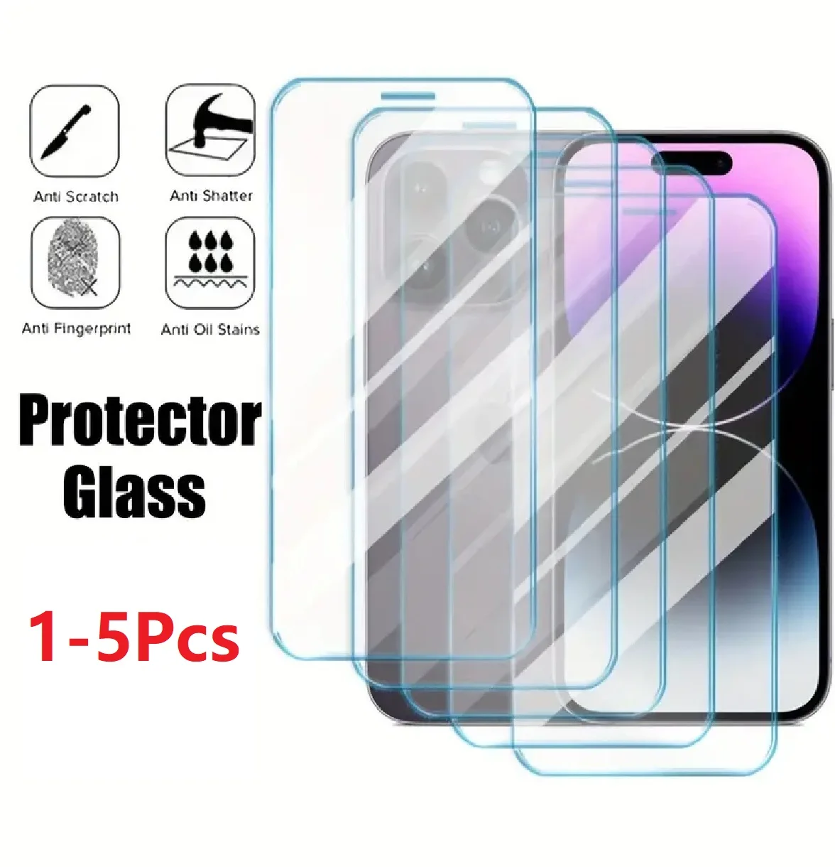 1-5Pcs Full Cover P… - image