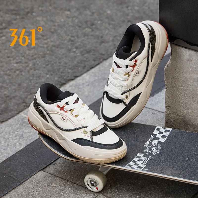 

361 Degrees Men's Board Shoes New Comfortable Sleek Versatile Chic Leisure Contemporary Wear-resistant Male Sneakers 672616611