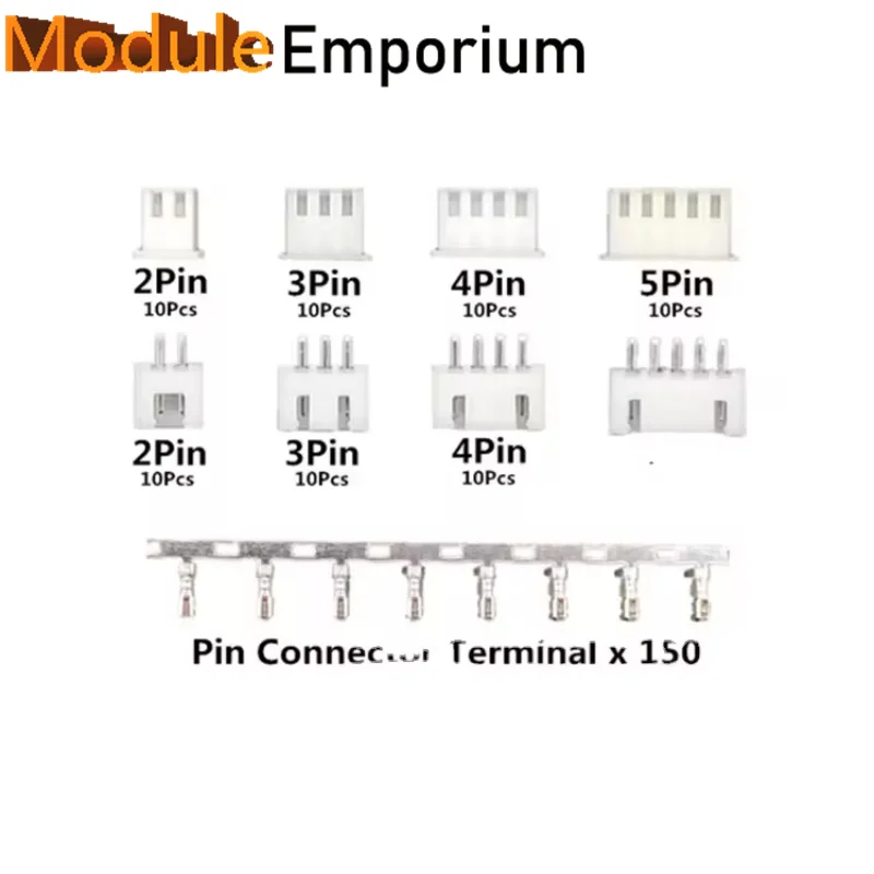 JST XH2.54 2/3/4/5 Pin terminali guscio in plastica spina maschio + presa femmina connettore filo XH 2.54 2P 3P 4P 5 P 6P 8P 10P