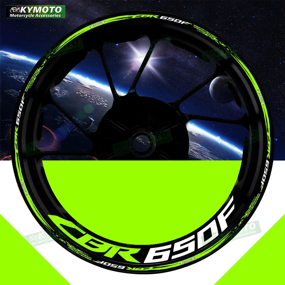 

Для Honda CBR650F CBR 650F аксессуары для мотоциклов 17-дюймовые наклейки на передние и задние колеса модифицированные светоотражающие наклейки на обод колеса