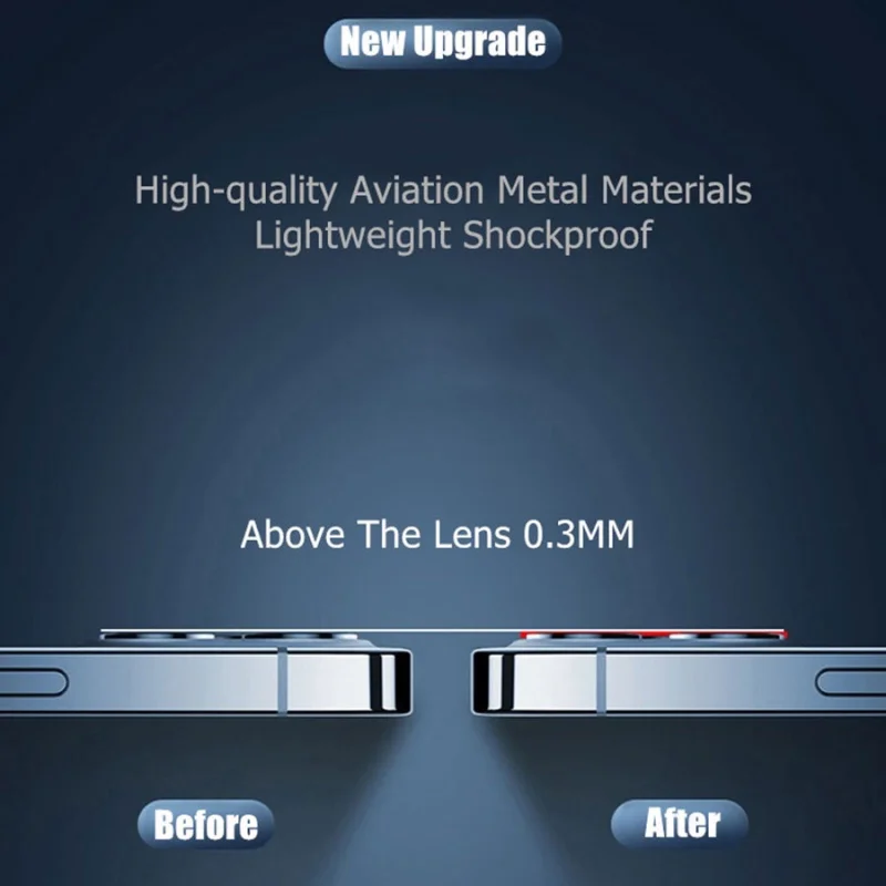 iPhone 11、12、13 Pro、13 Mini用カメラ保護ダイヤモンドステッカー