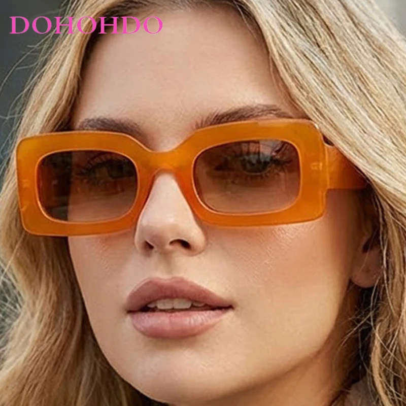 

DOHOHDO 2026 Fashion New Women Sunglasses Vintage Rectangle Frame Men Sun Glasses Lady Eyewear Shades UV400 Lentes de sol mujer