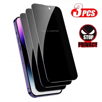 3 adet Anti casus temperli cam IPhone 15 14 13 12 11 Pro Max 13 12 Mini gizlilik ekran koruyucu IPhone X XR XS Max cam